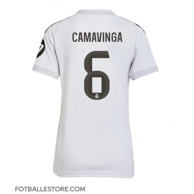 Real Madrid Eduardo Camavinga #6 Hjemmedrakt Dame 2025-26 Kortermet Real Madrid Eduardo Camavinga #6 Hjemmedrakt Dame 2025-26 Kortermet